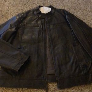 Men’s leather coat
